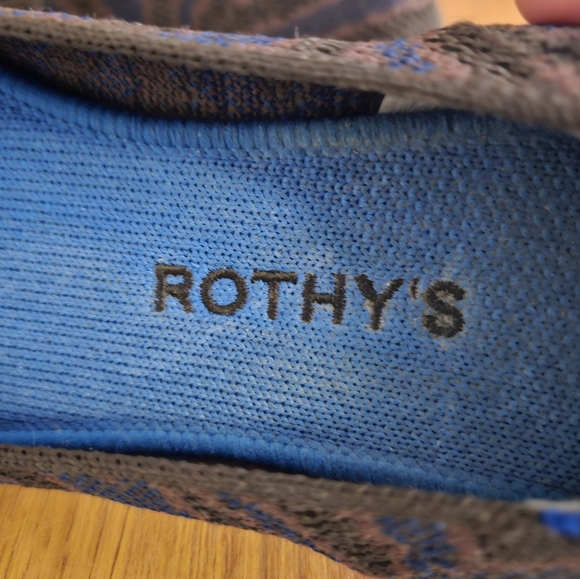 Rothy's Sapphire Zebra Square Toe - Picture 9 of 9